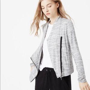 Signature soft knit moto jacket